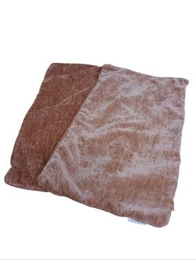 Magaschoni Plush Velvet Accent Pillow Covers - Salmon Set Of 2